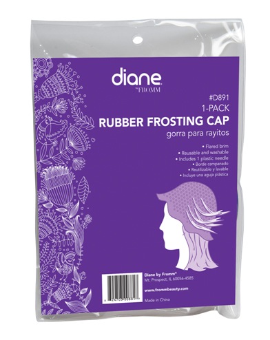 REUSABLE RUBBER FROSTING CAP WITH NEEDLE 